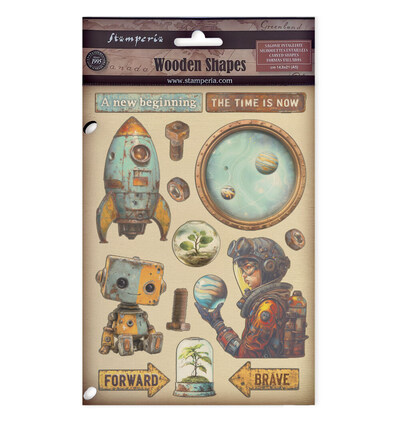 KLSP197 - Stamperia - Formes en bois découpe laser A5 - Formes en bois - Detail 1