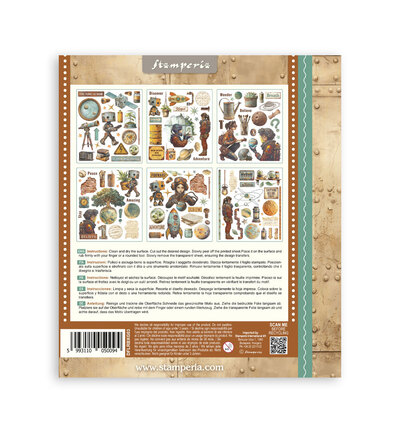 DFLRBXG03 - Stamperia - Sélection Rub On 6 pages - Rub Ons - Detail 7