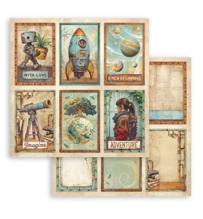 SBBL184 - Stamperia - Bloc Scrapbooking grand 10 feuilles - Scrapbooking Pads - Detail 1