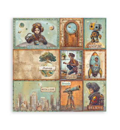 SBBL184 - Stamperia - Bloc Scrapbooking grand 10 feuilles - Scrapbooking Pads - Detail 5