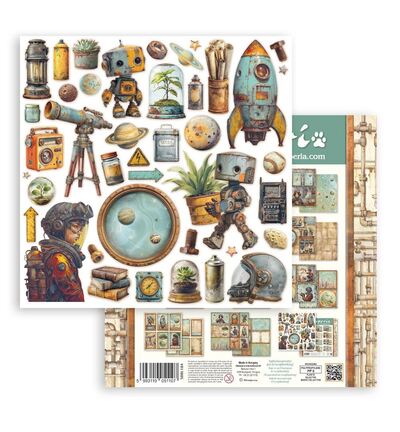 SBBL184 - Stamperia - Bloc Scrapbooking grand 10 feuilles - Scrapbooking Pads - Detail 8