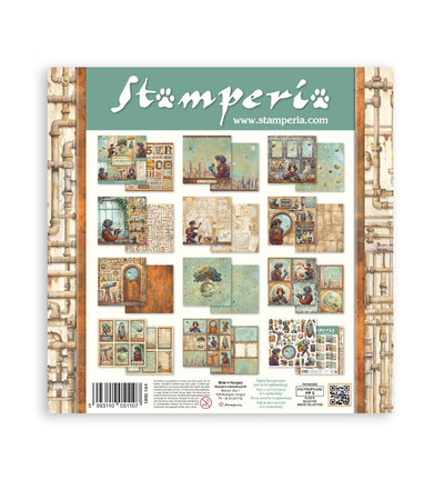 SBBL184 - Stamperia - Bloc Scrapbooking grand 10 feuilles - Scrapbooking Pads - Detail 9