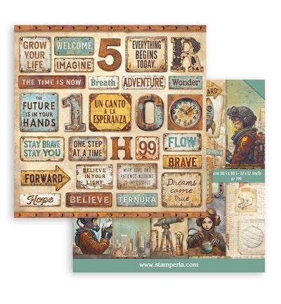 SBBL184 - Stamperia - Bloc Scrapbooking grand 10 feuilles - Scrapbooking Pads - Detail 11
