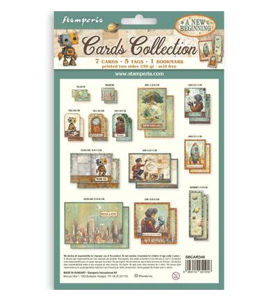 SBCARD40 - Stamperia - Collection cartes 7 cartes 5 tags - Cartes - Detail 1