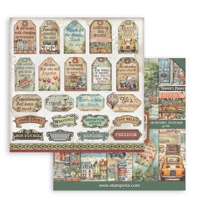 SBBL164 - Stamperia - Bloc Scrapbooking grand 22 feuilles - Scrapbooking Pad - Detail 11