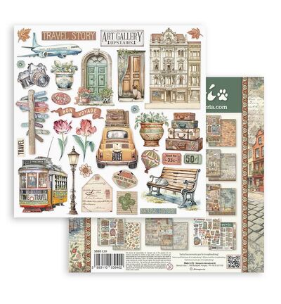 SBBS120 - Stamperia - Bloc Scrapbooking petit 10 feuilles - Scrapbooking Pad - Detail 8