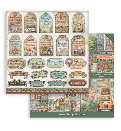 SBBS120 - Stamperia - Bloc Scrapbooking petit 10 feuilles - Scrapbooking Pad - Detail 11