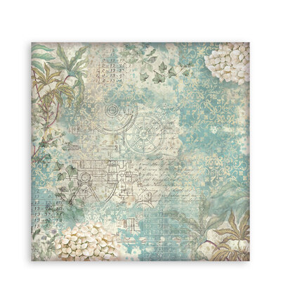 SBBL186 - Stamperia - Stamperia Grand Bloc Papier – Gardens of Time Backgrounds - Backgrounds Selection - Detail 2