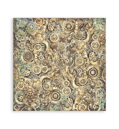 SBBL186 - Stamperia - Stamperia Grand Bloc Papier – Gardens of Time Backgrounds - Backgrounds Selection - Detail 21