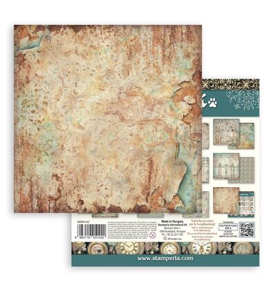 SBBS142 - Stamperia - Stamperia Petit Bloc Papier – Gardens of Time Backgrounds - Backgrounds Selection - Detail 8 SBBS142 - Stamperia - Stamperia Petit Bloc Papier – Gardens of Time Backgrounds - Backgrounds Selection - Detail 8