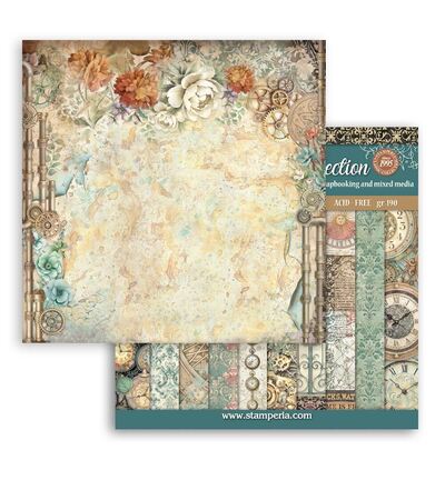 SBBS142 - Stamperia - Stamperia Petit Bloc Papier – Gardens of Time Backgrounds - Backgrounds Selection - Detail 10 SBBS142 - Stamperia - Stamperia Petit Bloc Papier – Gardens of Time Backgrounds - Backgrounds Selection - Detail 10