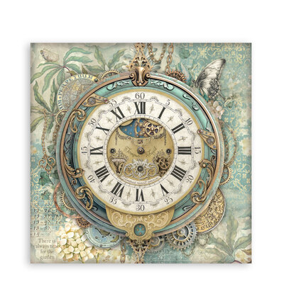 SBBXLB36 - Stamperia - Stamperia Grand Bloc Papier Simple Face – Gardens of Time - Maxi & Small Pads - Detail 19