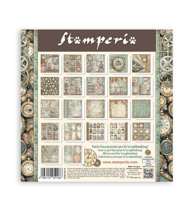 SBBSXB24 - Stamperia - Stamperia Petit Bloc Papier Simple Face – Gardens of Time - Maxi & Small Pads - Detail 1 SBBSXB24 - Stamperia - Stamperia Petit Bloc Papier Simple Face – Gardens of Time - Maxi & Small Pads - Detail 1