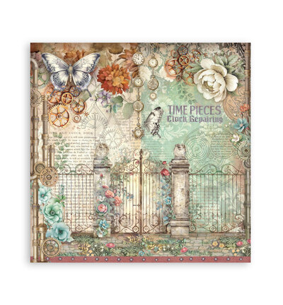 SBBSXB24 - Stamperia - Stamperia Petit Bloc Papier Simple Face – Gardens of Time - Maxi & Small Pads - Detail 2 SBBSXB24 - Stamperia - Stamperia Petit Bloc Papier Simple Face – Gardens of Time - Maxi & Small Pads - Detail 2