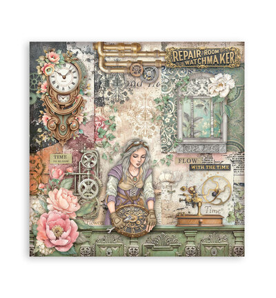 SBBSXB24 - Stamperia - Stamperia Petit Bloc Papier Simple Face – Gardens of Time - Maxi & Small Pads - Detail 12 SBBSXB24 - Stamperia - Stamperia Petit Bloc Papier Simple Face – Gardens of Time - Maxi & Small Pads - Detail 12