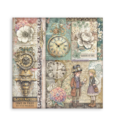 SBBSXB24 - Stamperia - Stamperia Petit Bloc Papier Simple Face – Gardens of Time - Maxi & Small Pads - Detail 22 SBBSXB24 - Stamperia - Stamperia Petit Bloc Papier Simple Face – Gardens of Time - Maxi & Small Pads - Detail 22