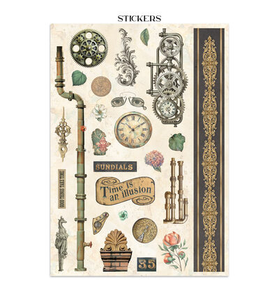 SBJK17 - Stamperia - Stamperia Art Junk Journal – Gardens of Time - Junk journal - Detail 3 SBJK17 - Stamperia - Stamperia Art Junk Journal – Gardens of Time - Junk journal - Detail 3