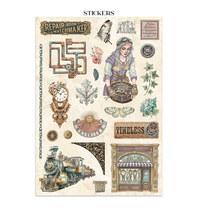 SBJK17 - Stamperia - Stamperia Art Junk Journal – Gardens of Time - Junk journal - Detail 26 SBJK17 - Stamperia - Stamperia Art Junk Journal – Gardens of Time - Junk journal - Detail 26