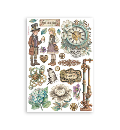 SBW32 - Stamperia - Stamperia Washi Pad – Gardens of Time - Washi Pad - Detail 3 SBW32 - Stamperia - Stamperia Washi Pad – Gardens of Time - Washi Pad - Detail 3