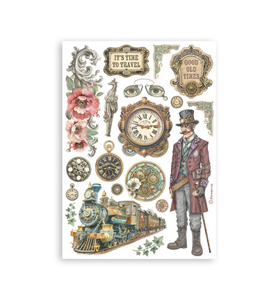 SBW32 - Stamperia - Stamperia Washi Pad – Gardens of Time - Washi Pad - Detail 4 SBW32 - Stamperia - Stamperia Washi Pad – Gardens of Time - Washi Pad - Detail 4