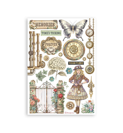 SBW32 - Stamperia - Stamperia Washi Pad – Gardens of Time - Washi Pad - Detail 6 SBW32 - Stamperia - Stamperia Washi Pad – Gardens of Time - Washi Pad - Detail 6