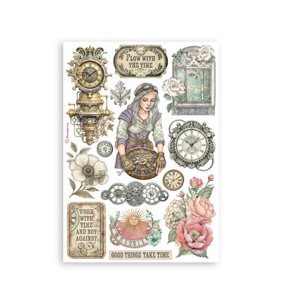 SBW32 - Stamperia - Stamperia Washi Pad – Gardens of Time - Washi Pad - Detail 7 SBW32 - Stamperia - Stamperia Washi Pad – Gardens of Time - Washi Pad - Detail 7