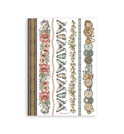SBW32 - Stamperia - Stamperia Washi Pad – Gardens of Time - Washi Pad - Detail 8 SBW32 - Stamperia - Stamperia Washi Pad – Gardens of Time - Washi Pad - Detail 8