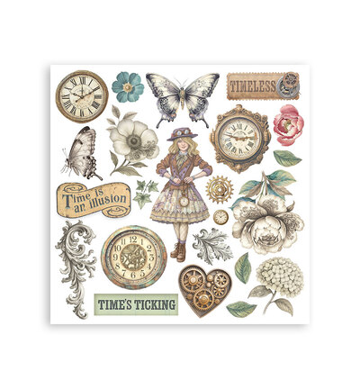 DFLRBX11 - Stamperia - Stamperia Kit Rub-On – Gardens of Time - Rub On - Detail 5