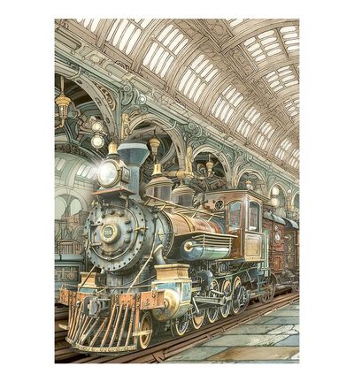 DFSA6X05 - Stamperia - Stamperia Mini Papier Riz A6 – Gardens of Time - Mini Rice Paper - Detail 4