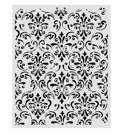 KSTD205 - Stamperia - Stamperia Pochoir 20 x 25 cm – Gardens of Time Wallpaper - Stencil - CM 20 x 25 - Detail 1 KSTD205 - Stamperia - Stamperia Pochoir 20 x 25 cm – Gardens of Time Wallpaper - Stencil - CM 20 x 25 - Detail 1