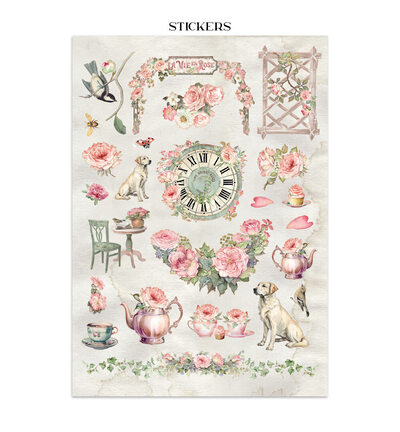 SBJK19 - Stamperia - Stamperia Art Junk Journal – House of Roses - Junk journal - Detail 3