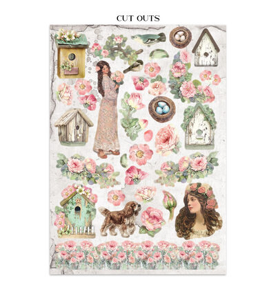 SBJK19 - Stamperia - Stamperia Art Junk Journal – House of Roses - Junk journal - Detail 11