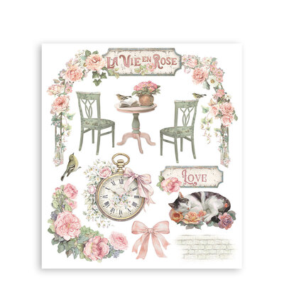 DFLRBXG06 - Stamperia - Stamperia Sélection Rub-On – House of Roses - Rub On - Detail 5 DFLRBXG06 - Stamperia - Stamperia Sélection Rub-On – House of Roses - Rub On - Detail 5