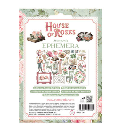 DFLCT80 - Stamperia - Stamperia Éphéméra Décoratif – House of Roses - Ephemera & Die Cut - Detail 2 DFLCT80 - Stamperia - Stamperia Éphéméra Décoratif – House of Roses - Ephemera & Die Cut - Detail 2