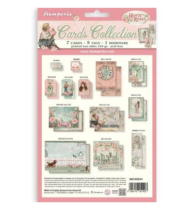 SBCARD41 - Stamperia - Stamperia Collection Cartes – House of Roses - Cards Collection - Detail 1