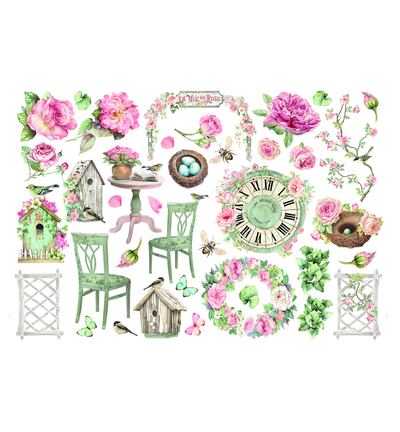 DFLCT62 - Stamperia - Stamperia Éphéméra – House of Roses - Ephemera & Fabric - Detail 1 DFLCT62 - Stamperia - Stamperia Éphéméra – House of Roses - Ephemera & Fabric - Detail 1