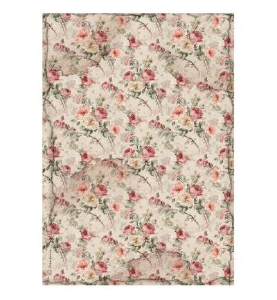 DFSA4XHR - Stamperia - Stamperia Sélection Papier Riz A4 – House of Roses - Rice Paper Selection - Detail 6