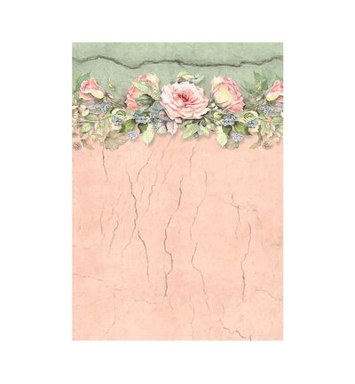 DFSAK6039 - Stamperia - Stamperia Sélection Papier Riz Fonds A6 – House of Roses - Rice Paper Backgrounds - Detail 1 DFSAK6039 - Stamperia - Stamperia Sélection Papier Riz Fonds A6 – House of Roses - Rice Paper Backgrounds - Detail 1