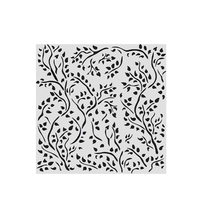 KSTDS33 - Stamperia - Stamperia Pochoir Épais 12 x 12 cm – House of Roses Branch Pattern - Stencils - Detail 1