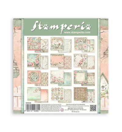 SBBS08 - Stamperia - Stamperia Petit Bloc Papier – House of Roses - Scrapbooking Pad - Detail 1
