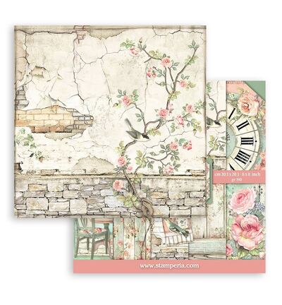 SBBS08 - Stamperia - Stamperia Petit Bloc Papier – House of Roses - Scrapbooking Pad - Detail 11