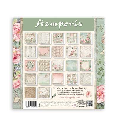 SBBSXB11 - Stamperia - Stamperia Petit Bloc Papier Simple Face – House of Roses - Maxi & Small Pads - Detail 1