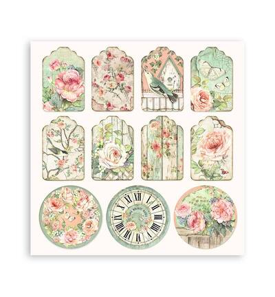 SBBSXB11 - Stamperia - Stamperia Petit Bloc Papier Simple Face – House of Roses - Maxi & Small Pads - Detail 13