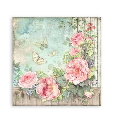 SBBSXB11 - Stamperia - Stamperia Petit Bloc Papier Simple Face – House of Roses - Maxi & Small Pads - Detail 20