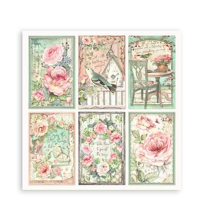 SBBXLB23 - Stamperia - Stamperia Grand Bloc Papier Simple Face – House of Roses - Maxi & Small Pads - Detail 18 SBBXLB23 - Stamperia - Stamperia Grand Bloc Papier Simple Face – House of Roses - Maxi & Small Pads - Detail 18