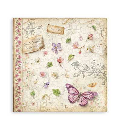 SBBXLB37 - Stamperia - Stamperia Bloc papier simple face 12x12 – All Around - Maxi & Small Pads - Detail 4