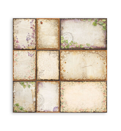 SBBXLB37 - Stamperia - Stamperia Bloc papier simple face 12x12 – All Around - Maxi & Small Pads - Detail 12