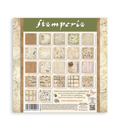 SBBXLB37 - Stamperia - Stamperia Bloc papier simple face 12x12 – All Around - Maxi & Small Pads - Detail 16
