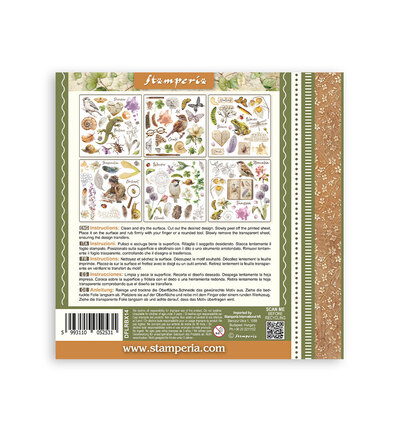 DFLRBX14 - Stamperia - Stamperia Kit Rub-On – All Around - Rub On Kit - Detail 7