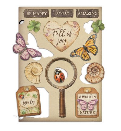 KLSP200 - Stamperia - Stamperia Formes en bois – All Around - Wooden Shapes & Clear Stamps - Detail 2